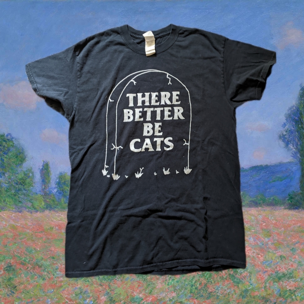 Better Be Cats goth tombstone black tee shirt